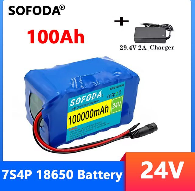 LOLRKO Lithium-Ionen-Akku 24 V 100 Ah für Elektrorollstühle inklusive 29,4 V Ladegerät - Bild 1