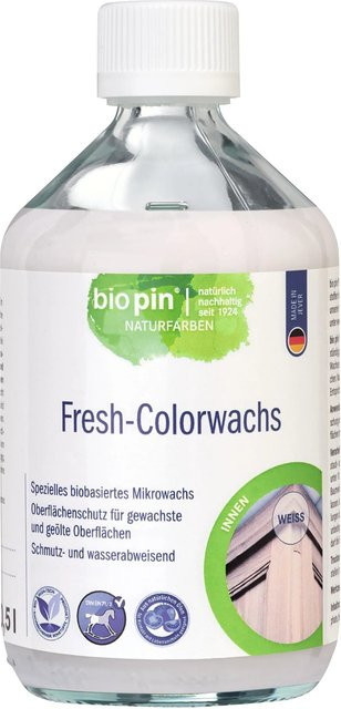 Biopin Fresh-Color Öl-Wachs Weiß, wasserabweisend und lebensmittelecht, 500 ml - Bild 1