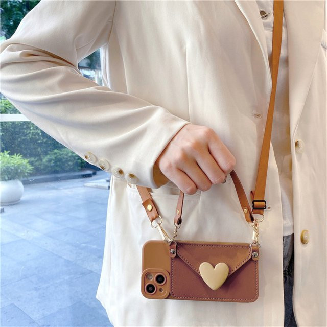 Silikon Messenger Tasche für Apple iPhone 17 Pro Max und 16 Pro als DIY Tragbare Schutzhülle mit Riemen in Purple und Brown - Bild 1