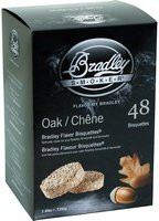 Bradley Räucherholz Bisquetten aus Eiche, 48 Stück, Braun - Bild 1