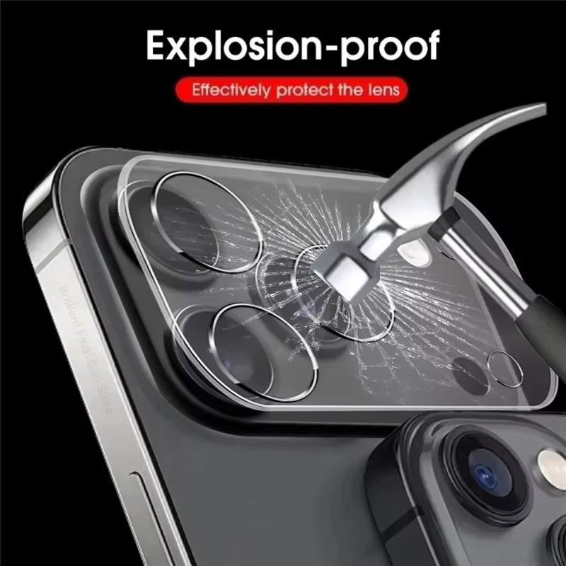 4er-Set Kamera-Objektivschutz für Apple iPhone in Schwarz mit vollständiger Abdeckung und Kratzschutz - Bild 2