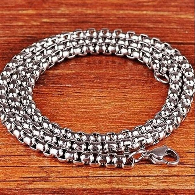 hesperian049 Halskette, Silber, Perle, 50cm, Herren - Bild 1