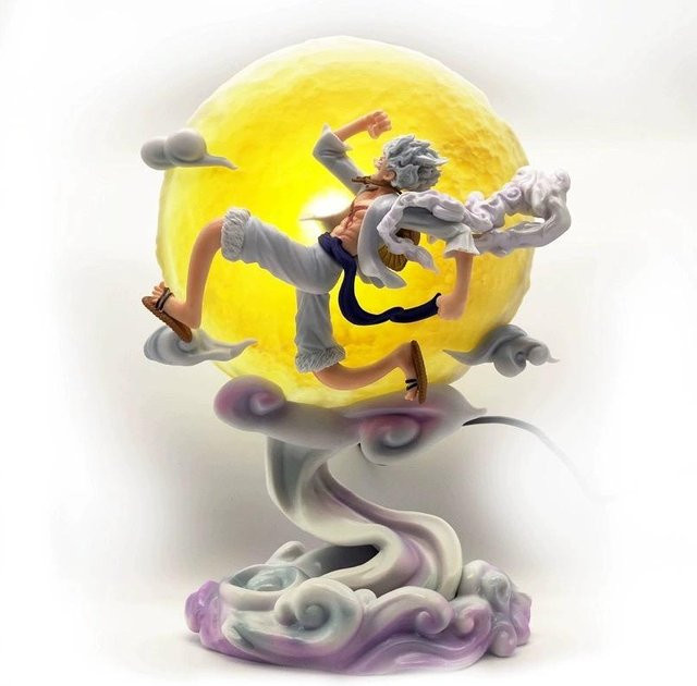 Yiran toy 1 One Piece Monkey D Luffy Gear 5 Actionfigur weiß 28cm - Bild 1