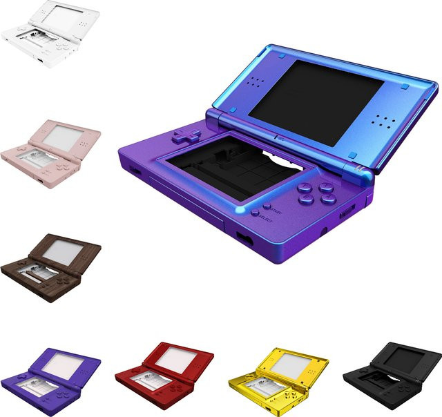 eXtremeRate Ersatz-Vollgehäuseschale für Nintendo DS Lite inklusive Tasten und Bildschirmlinse, Schwarz - Bild 1