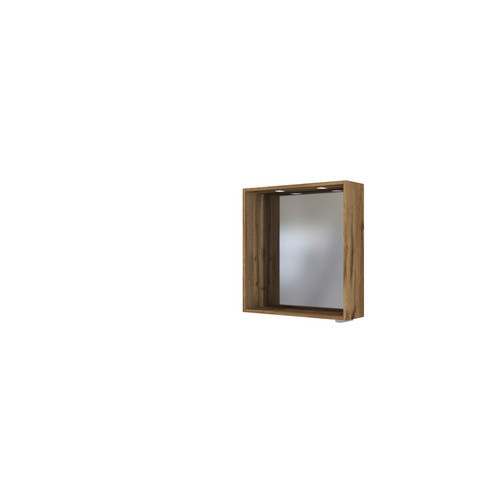 HELD MÖBEL Waschtisch-Set DAVOS in Braun und Weiß, 8-teilig, modern mit LED-Beleuchtung und Soft-Close-Türen, Wandmontage - Bild 2