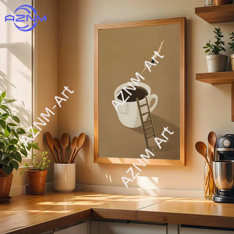 KAYOU Leinwanddruck Guten Morgen Kaffee Wandkunst für Küche und modernes Wohnzimmer - Bild 2