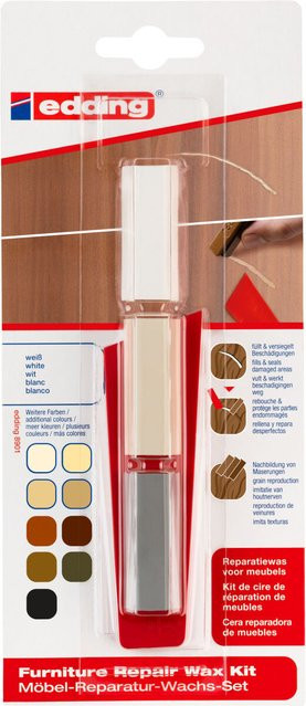 edding Möbel-Reparaturwachs 8901 Set in Weiß mit 3 Stück - Bild 1
