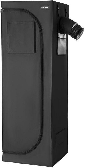 Buying Solutions, MB Indoor Grow Zelt Kit in Schwarz mit Vollspektrum LED Grow Light und Belüftungssystem, B/T/H: 60 x 60 x 180 cm - Bild 1