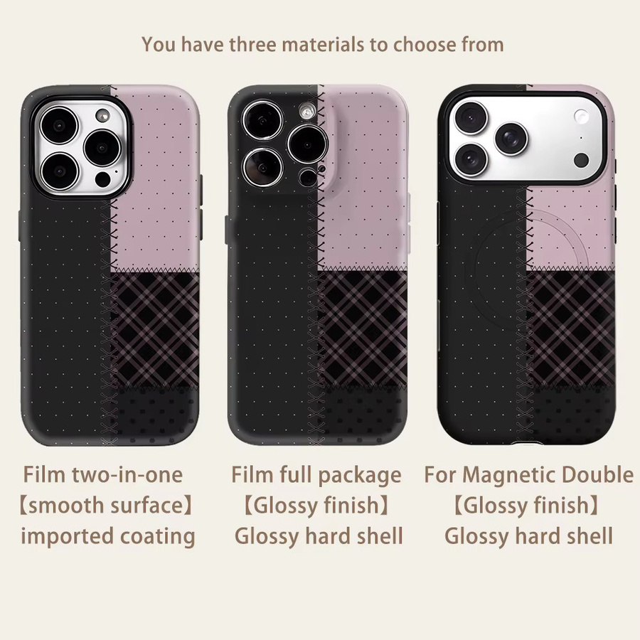 Patch Dot magnetische Handyhülle für iPhone 17 16 15 14 13 Pro Max Plus, Multicolour, Double-Layer Tough Case - Bild 2