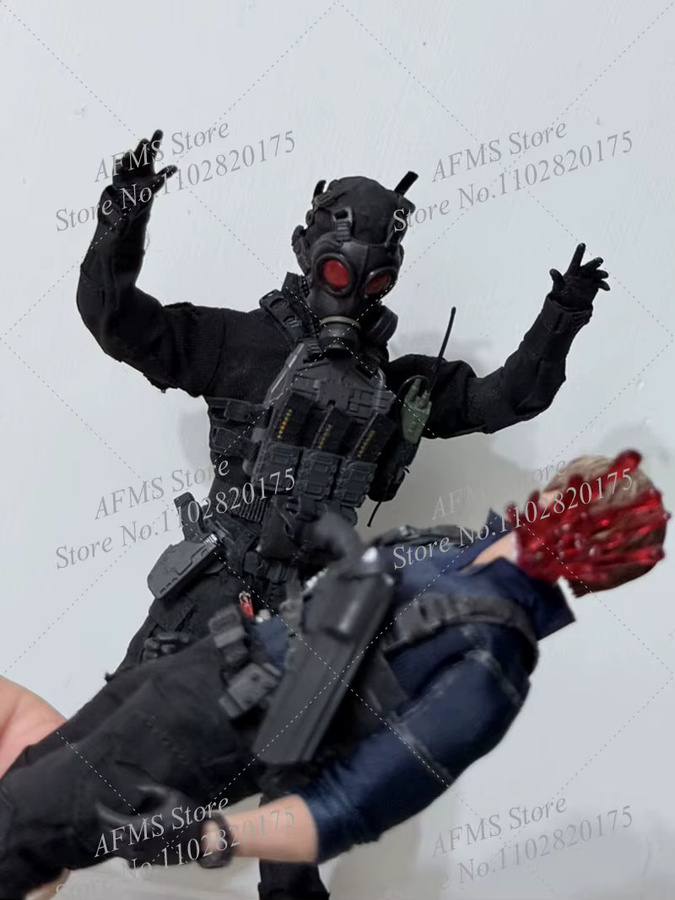 Hot Toys Hank Mask RSh-12 Leon, Sammlerfigur, Kunststoff, Schwarz, Zubehör - Bild 3