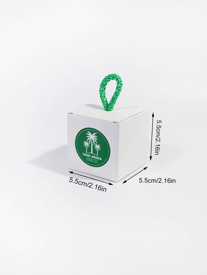 10 Stück quadratische Geschenkboxen mit Griffen für den Saudi National Day von RMTPT - Bild 4