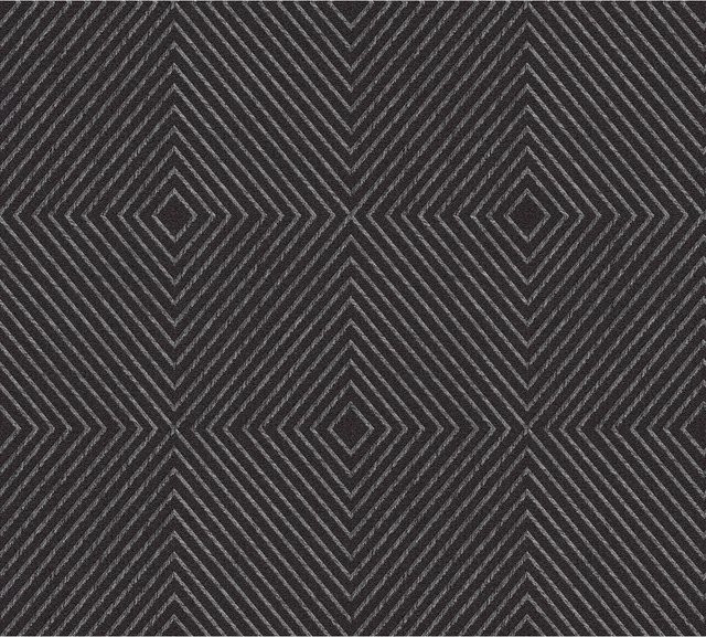 A.S. Création Vliestapete Metropolitan Stories Geometrisch in Schwarz Silber mit Glanzstruktur und City-Motiv, FSC-zertifiziert - Bild 1