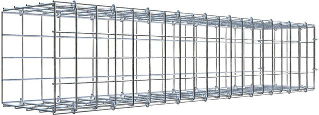 Gabiona C-Ring Anbaukorb Typ 2 in Silbergrau, Maschenweite 5 x 5 cm, B/H/T: 20 x 100 x 20 cm - Bild 1