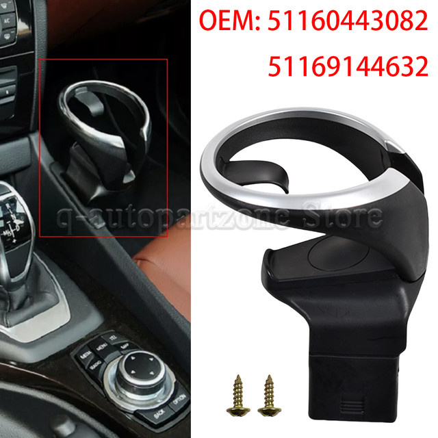 Vorderer Getränkehalter und Telefonhalter für BMW 128i 135i X1 E82 E84 E88 in Schwarz - Bild 1