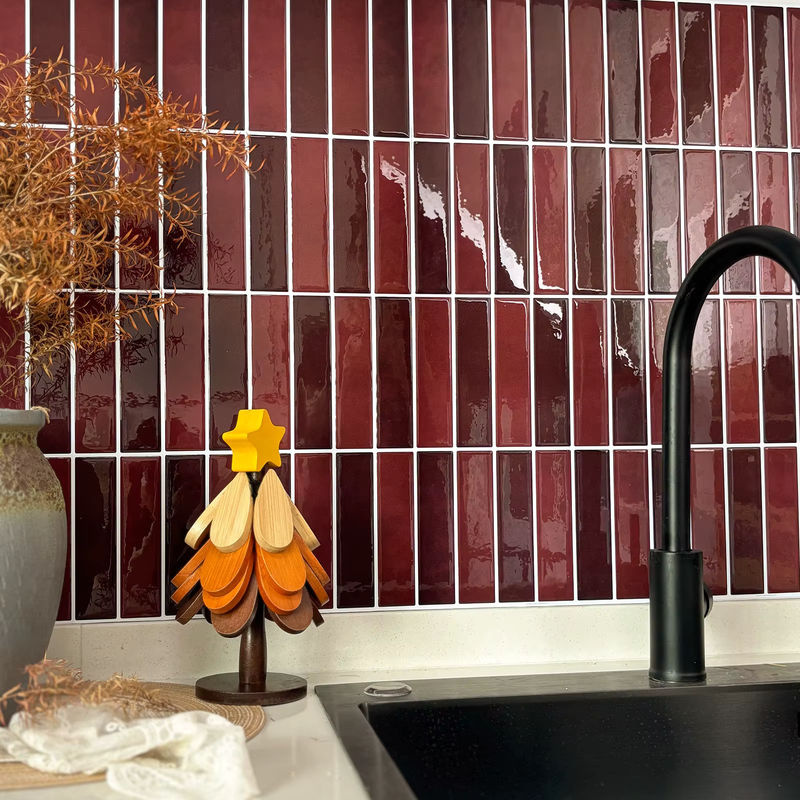 Vividtiles 3D-Marmor-Wandfliesen in Abstract-Design, 10 Stück selbstklebende wasserfeste Wandaufkleber für Küche und Badezimmer - Bild 2