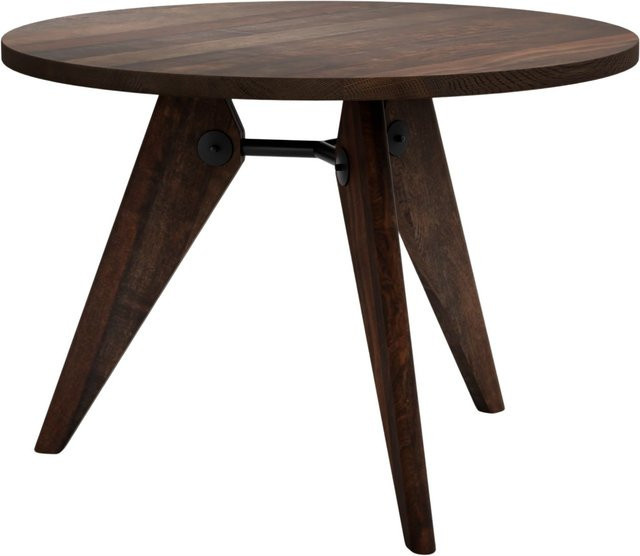 Vitra Güridon Tisch aus Holz in Braun, rund - Bild 1