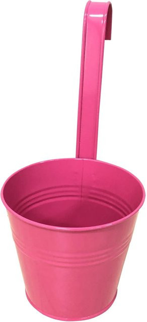 A.H.G. Hängetopf aus Zink konisch in Pink, Durchmesser: 14 cm, Höhe: 12,4 bis 24 cm - Bild 1