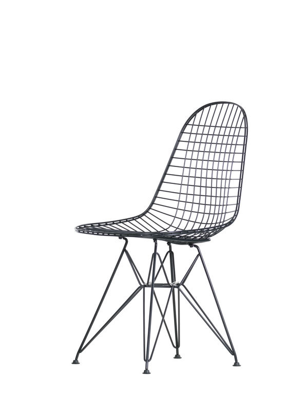Vitra Wire Chair Dkr Stuhl aus Stahldraht in Schwarz - Bild 3