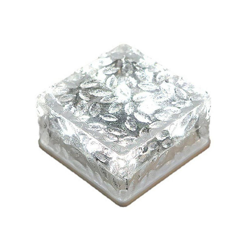 TOMTOP JMS Solarbetriebene Eisziegel-Lichter für den Außenbereich mit 4 LED-Lichtern in Warmweiß für Garten und Terrasse - Bild 6