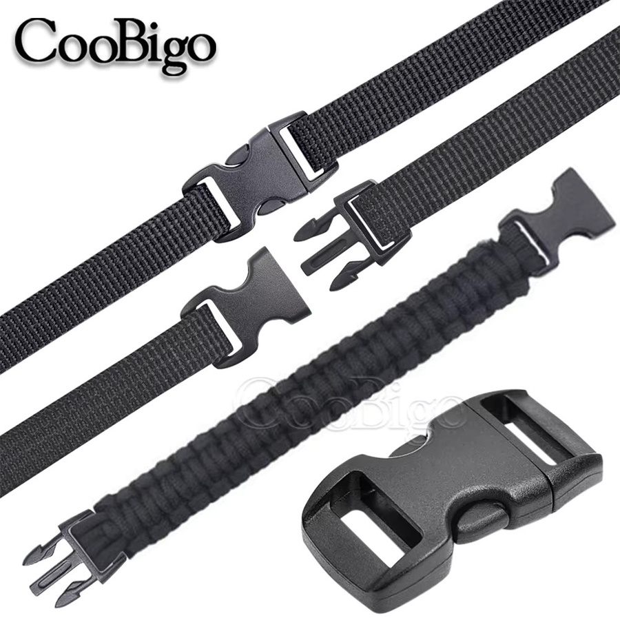 50 Stück Paracord Schnallen von CooBigo in Blau, 10 mm Verschlüsse für Armbänder, Halsbänder und Outdoor-DIY-Projekte - Bild 3