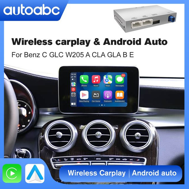 AUTOABC Drahtloses CarPlay und Android Auto Modul für Mercedes NTG 5.0 (Modelle 2015–2018) via Wi-Fi und Bluetooth - Bild 1