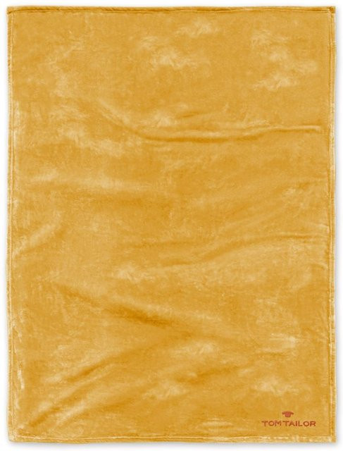 Moderne Wohndecke von TOM TAILOR in Gelb und Grün, B/T: 200 x 150 cm - Bild 1