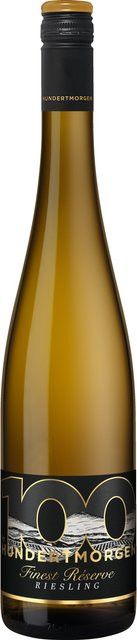 Hundertmorgen 100 by Hundertmorgen Finest Réserve Riesling Weißwein, Rheinhessen, 2025, trocken, 0,75 l - Bild 1