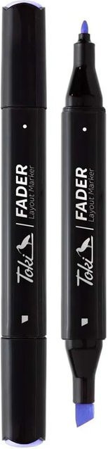 Toki Marker Fader Permanent Marker mit Chisel Tip in 66 Farben Ultramarine - Bild 1