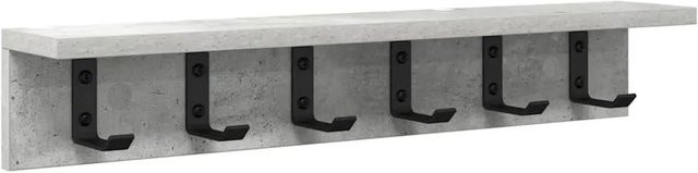 vidaXL Wandmontierter Nachttisch in Betongrau, modern, Breite: 60 cm, Tiefe: 10,5 cm, Höhe: 10,5 cm - Bild 1