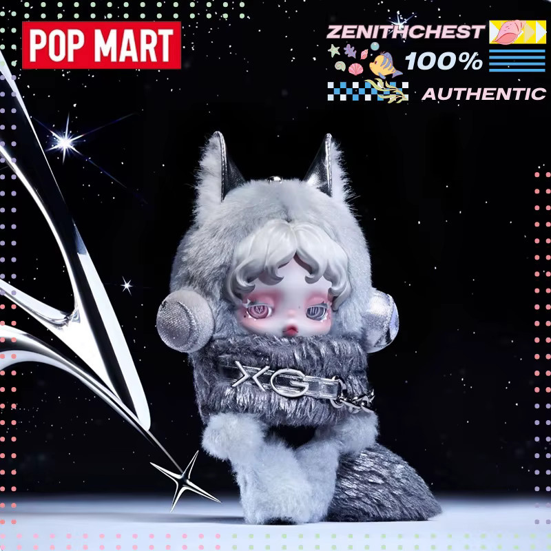 Popmart Skullpanda Hängekarte, Grau, Plüsch / Textil - Bild 5