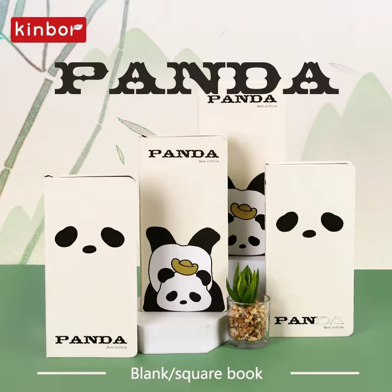 Kinber Wochenplaner mit Panda und Kaffee-Katze Motiv in Weiß - Bild 2