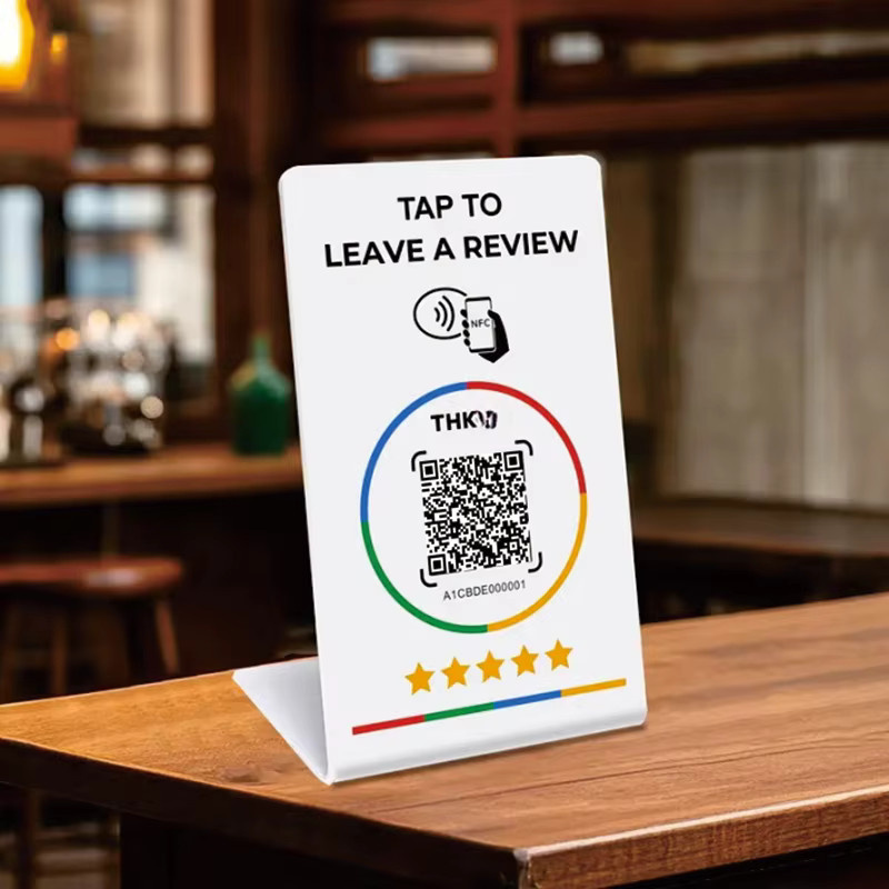 HACHANLUN NFC 215 Tap Card in Weiß zur Programmierung für Google Reviews und QR-Codes (13,56 MHz) - Bild 3