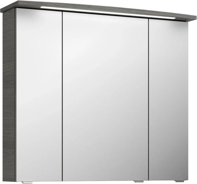 Pelipal Spiegelschrank Serie 4010 Graphit Struktur Quer, Breite: 82 cm - Bild 1