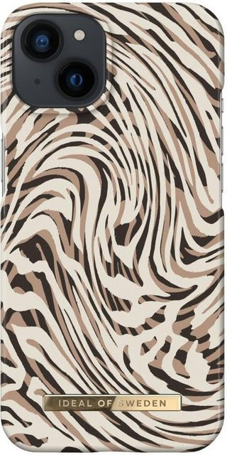 Fashion Case Cover für Apple iPhone 13 in Hypnotic Zebra (Multicolour/Gold) - Bild 1