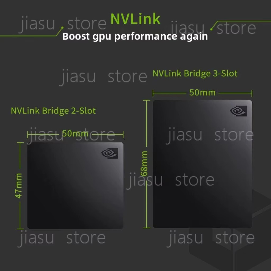 NVIDIA NVLink RTX3090 Grafikbrücke für SLi-Unterstützung in Schwarz und Weiß - Bild 3