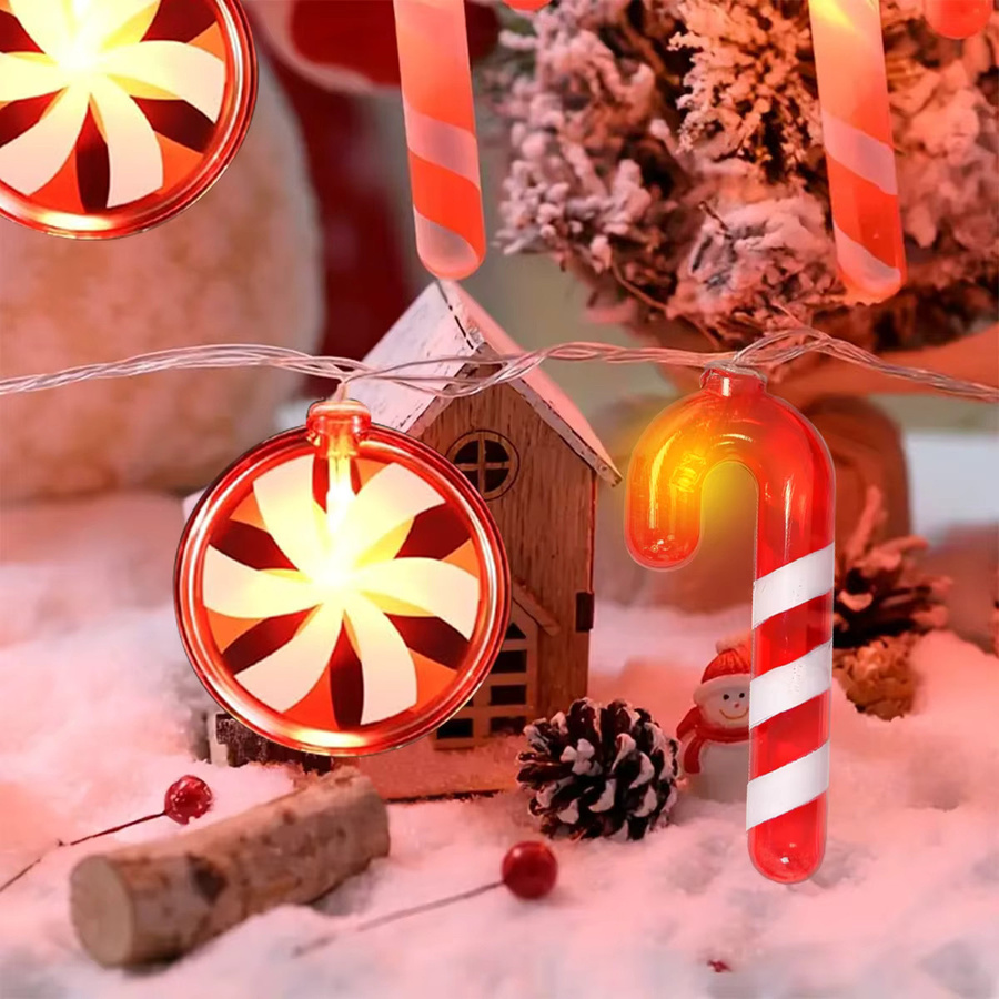 Peach Forest LED Lichterkette in Rot für Weihnachtsdekoration und Atmosphäre, batteriebetrieben - Bild 3