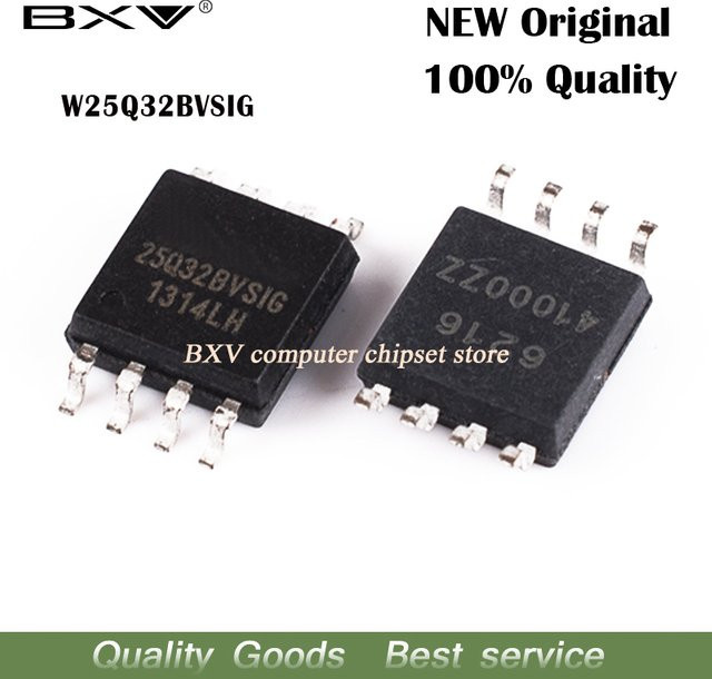 5 Stück W25Q32BVSSIG Speicherchip SOP-8 SMD Black - Bild 1