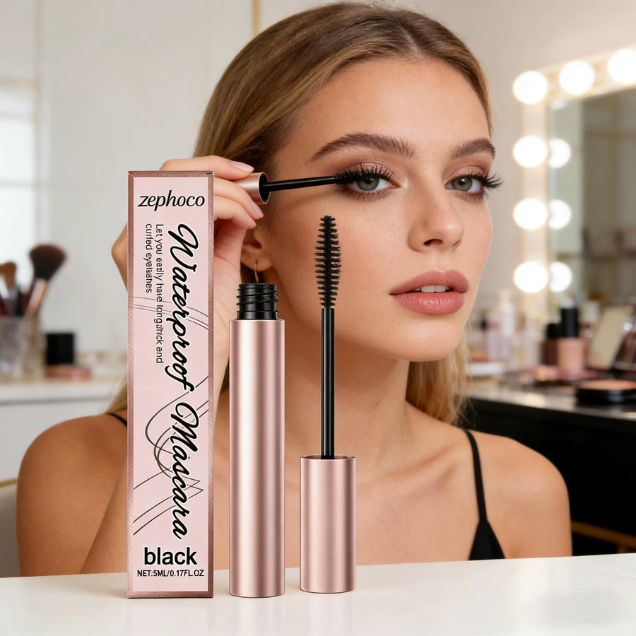 zephoco Mascara, wasserfest, schwarz, Volumen und Verlängerung - Bild 6