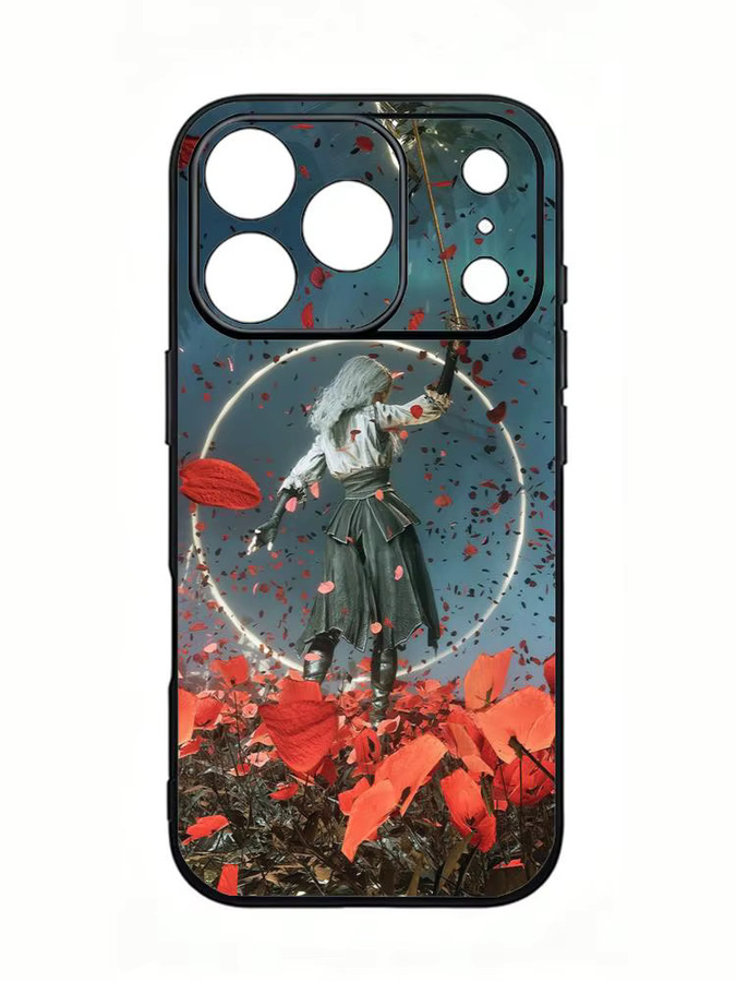 Handyhülle C-Clair Obscur E-Expedition 33 für iPhone 17 16 15 ProMax in Schwarz und Multicolour mit Satin-Glanz - Bild 4
