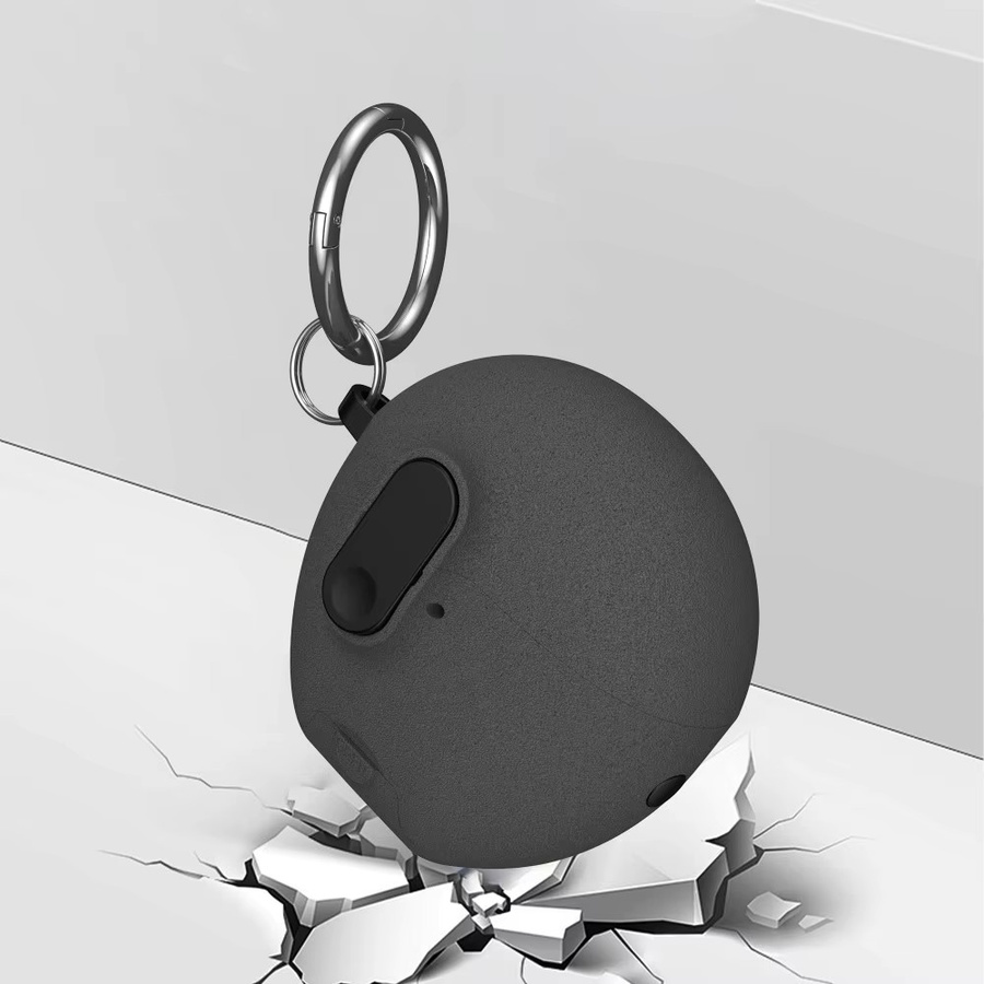 Schutzhülle für Huawei FreeBuds 7i mit Telefonständer und Magnetverschluss, Stoßfeste TPU Hülle mit Haken, Schwarz - Bild 3