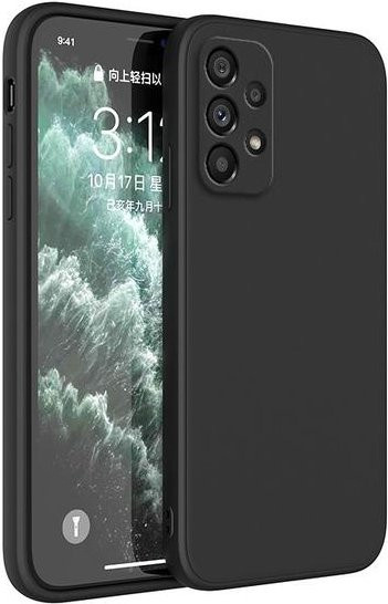 Flüssigsilikon-Telefonhülle für Samsung Galaxy A-Serie in Schwarz - Bild 1