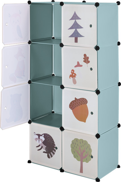 LIVARNO Steckregal für Kinder in Fuchs-Design, Wandmontage, Mehrfarbig - Bild 1
