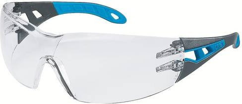 uvex pheos 9192415 Schutzbrille in Grau und Blau mit transparenten Gläsern - Bild 1