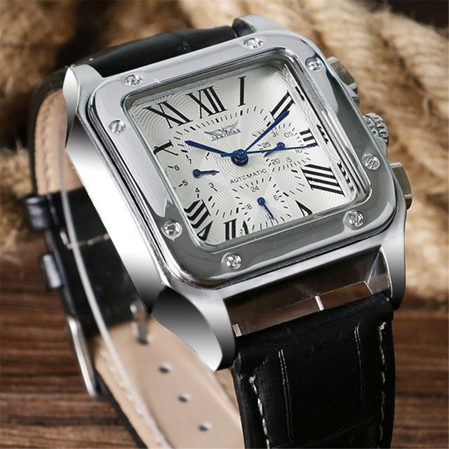 T-WINNER Chronograph, Automatik, Edelstahl, Bicolor, Leder, Herren - Bild 1