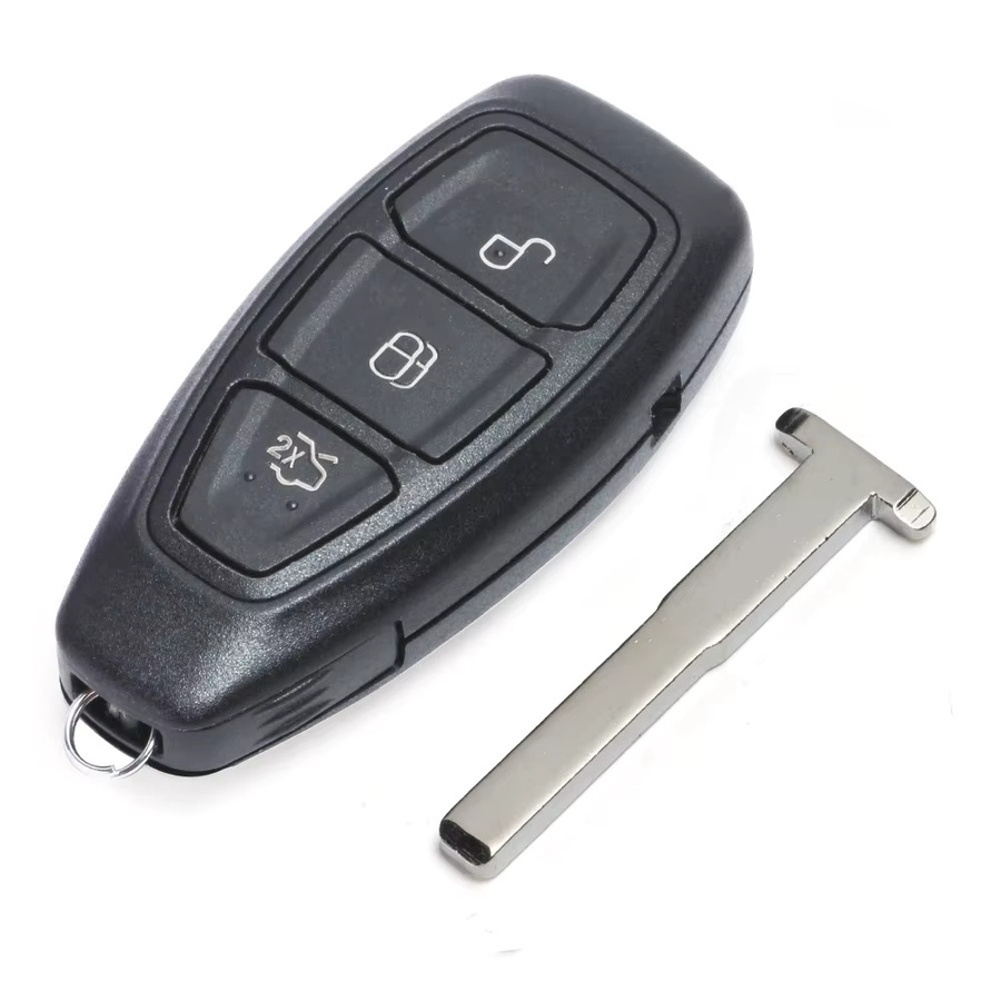 Smart Card Schlüssel für Ford Mondeo Kuga Fiesta Focus C-Max mit Keyless Go, 433 MHz, Schwarz - Bild 2