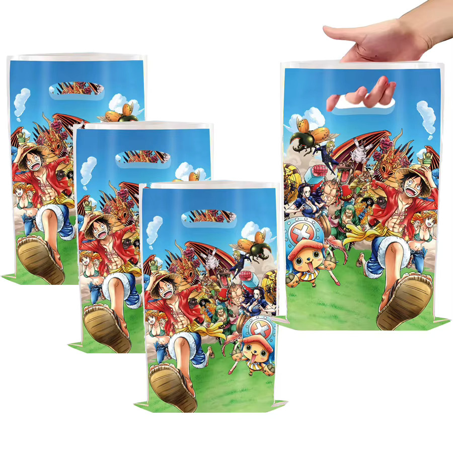 One Piece Anime Goodie Bags Wasserdichte Geschenktüten für Geburtstagsparty von Bandai in Mehrfarbig - Bild 3