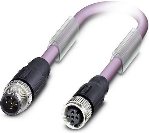Phoenix Contact 1539512 Sensor-Aktor-Datensteckverbinder M12 Stecker gerade Buchse gerade 5-polig 1,50 m - Bild 1
