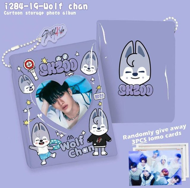 SKZOO Koreanische Edition Tiny Card Storage Album für 3-Zoll-Karten in Lila - Bild 1