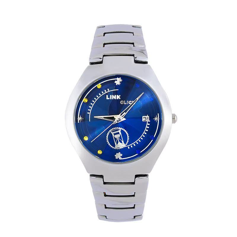 XINGYUNSHI Armbanduhr, Analoguhr, Edelstahl, Blau, Unisex - Bild 2