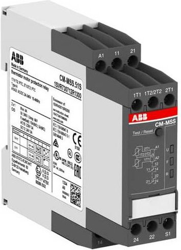 ABB CM-MSS.51S 1SVR730712R1300 Schutzrelais mit 2 Relais-Ausgängen in Grau - Bild 1